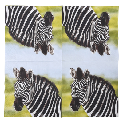 Servilletas de Papel Cebra 33x33cm